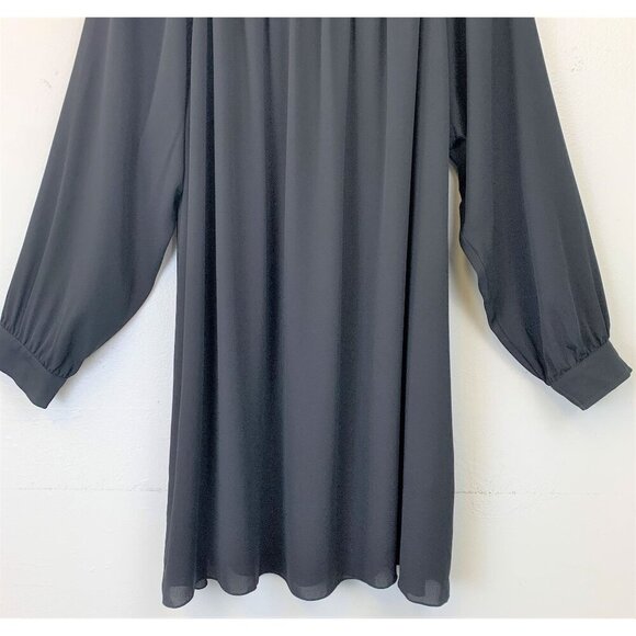 NWT ATM Crepe Georgette Off-the-shoulder Shift Dress - Picture 6 of 10